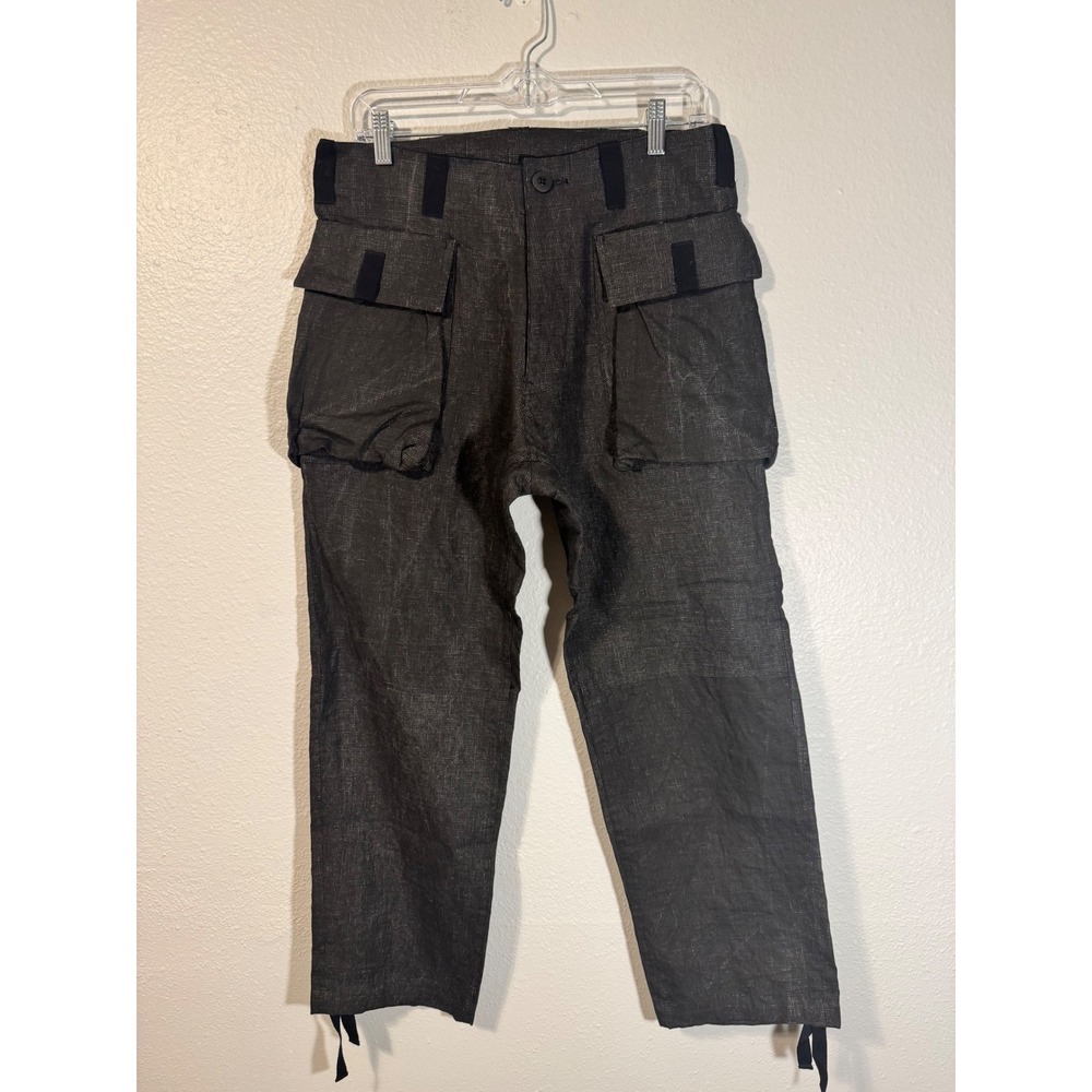 W/CO. by Wasted‎ Collective Linen Cargo Pants Made in Japan Size S